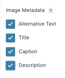 Post Image Hopper Field Image Metadata settings