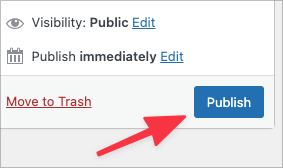 The Publish button