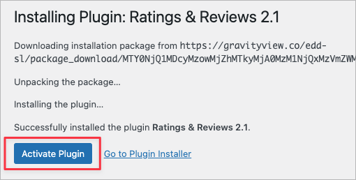 The 'Activate Plugin' button